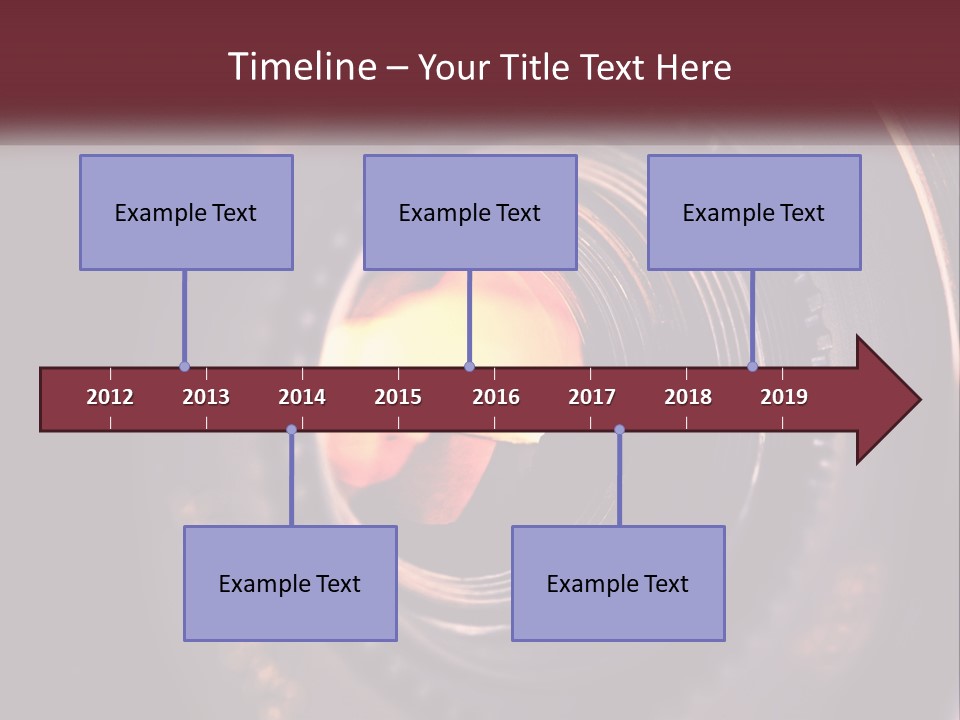 A Close Up Of A Camera Lens PowerPoint Template