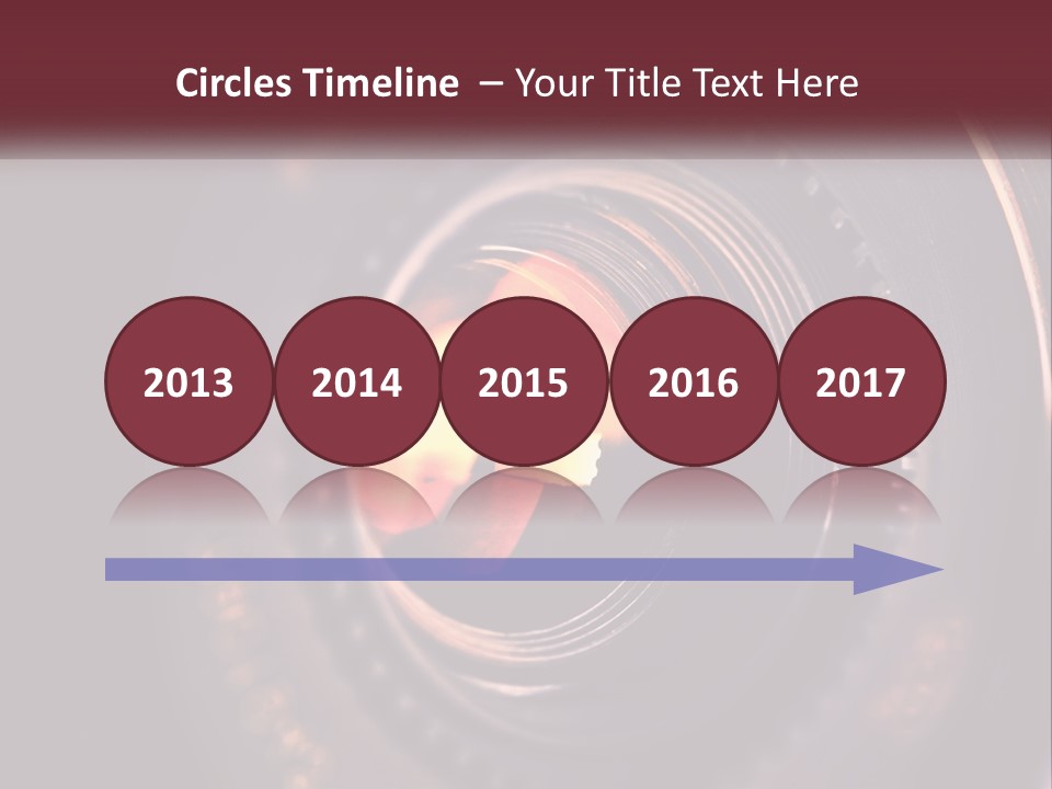 A Close Up Of A Camera Lens PowerPoint Template