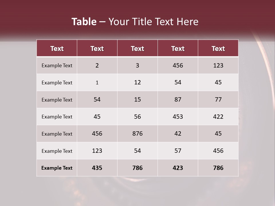 A Close Up Of A Camera Lens PowerPoint Template