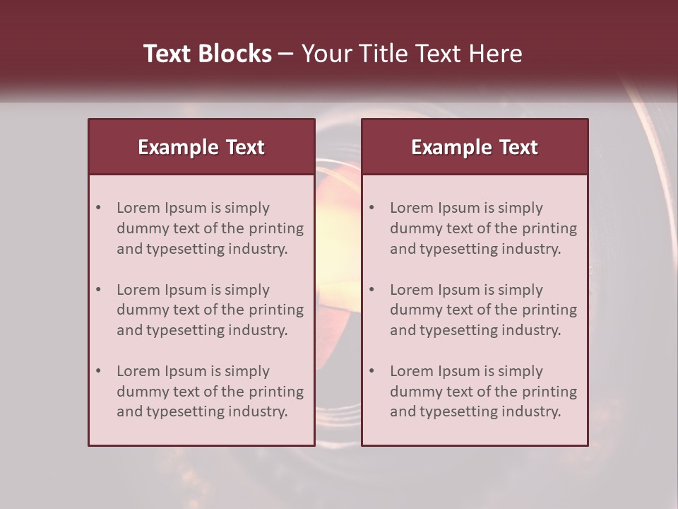 A Close Up Of A Camera Lens PowerPoint Template