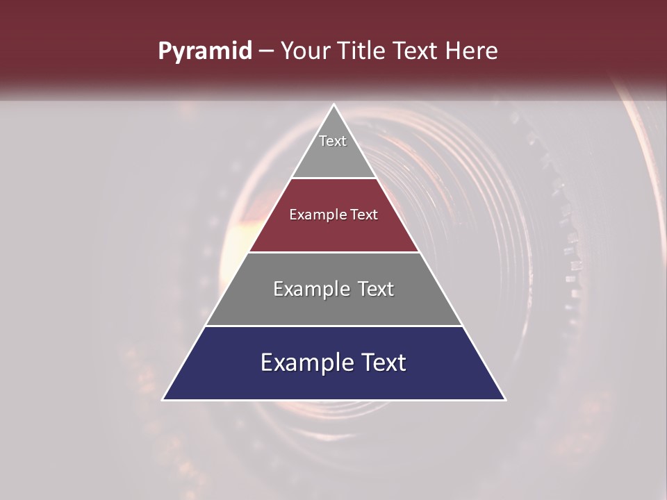 A Close Up Of A Camera Lens PowerPoint Template