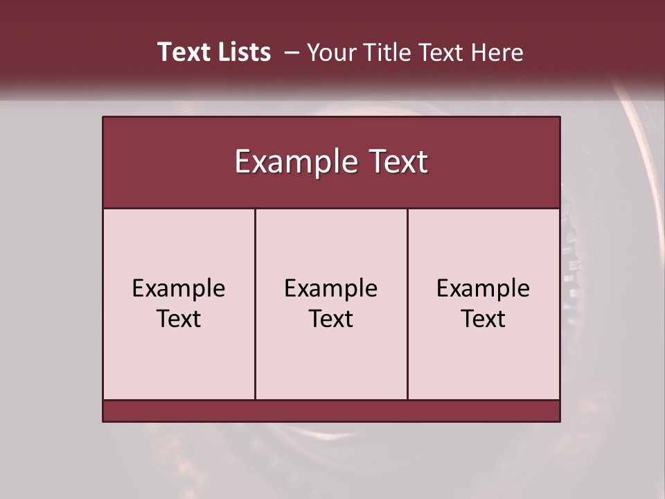 A Close Up Of A Camera Lens PowerPoint Template