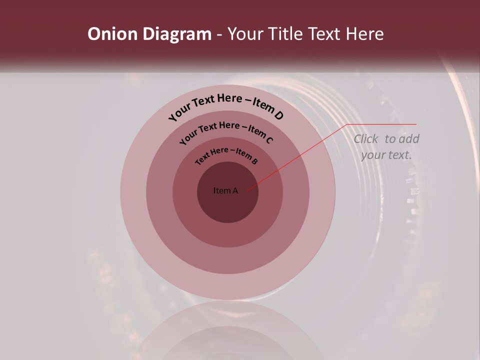 A Close Up Of A Camera Lens PowerPoint Template