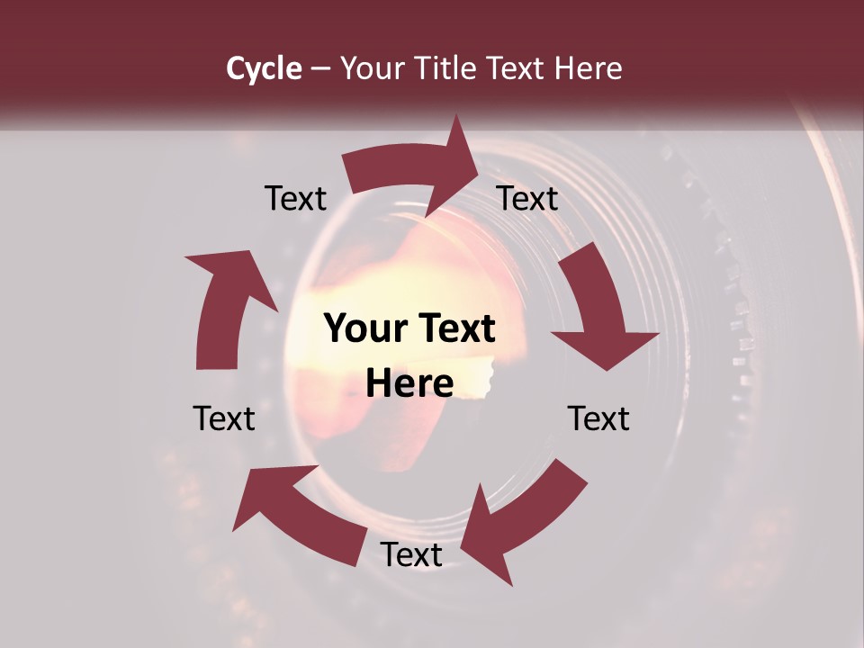 A Close Up Of A Camera Lens PowerPoint Template