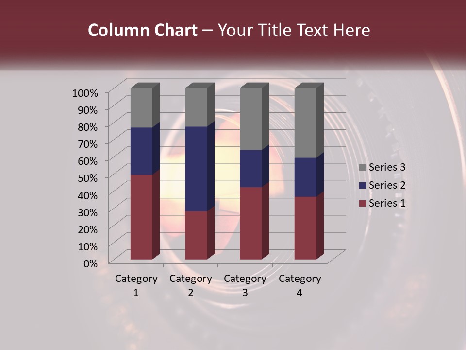 A Close Up Of A Camera Lens PowerPoint Template