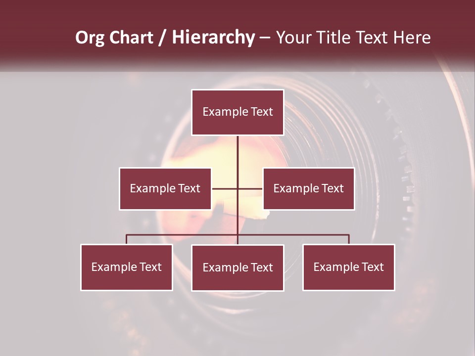 A Close Up Of A Camera Lens PowerPoint Template