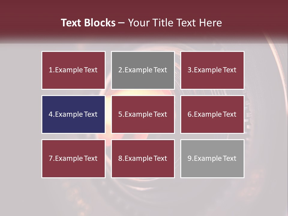 A Close Up Of A Camera Lens PowerPoint Template