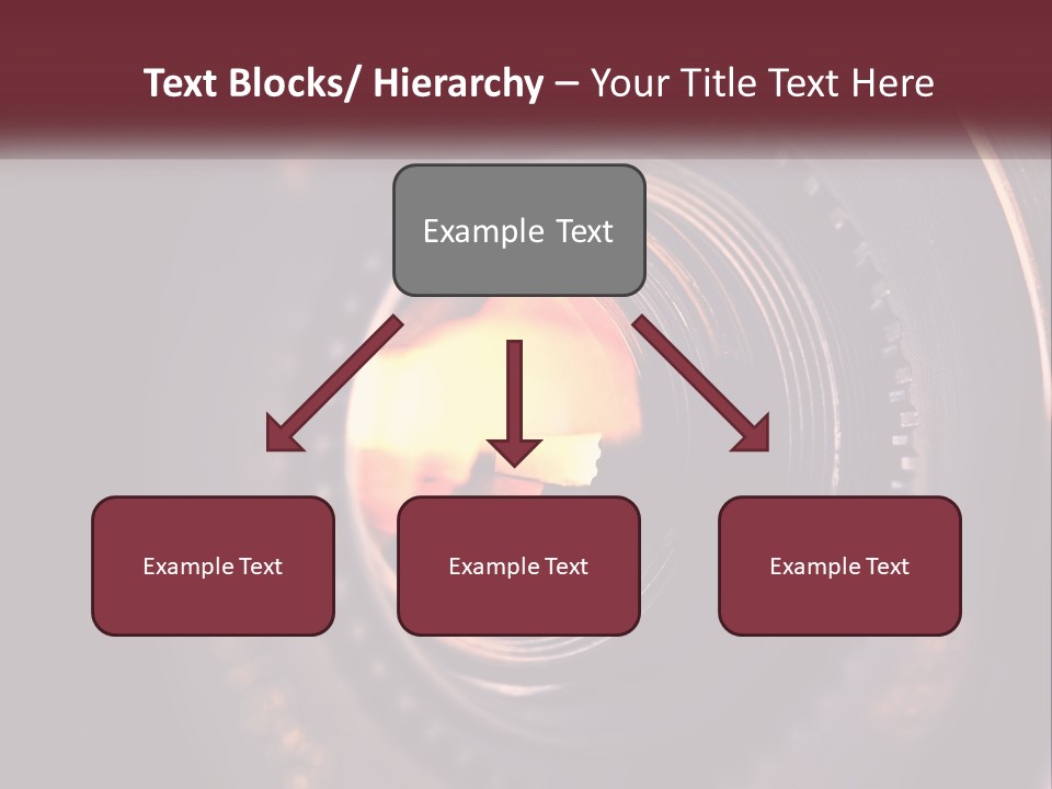 A Close Up Of A Camera Lens PowerPoint Template