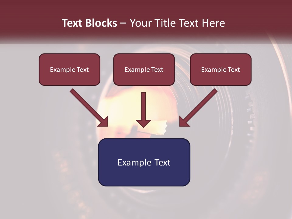A Close Up Of A Camera Lens PowerPoint Template
