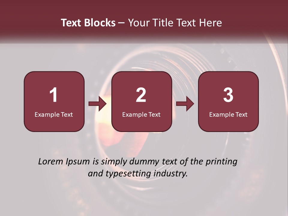 A Close Up Of A Camera Lens PowerPoint Template