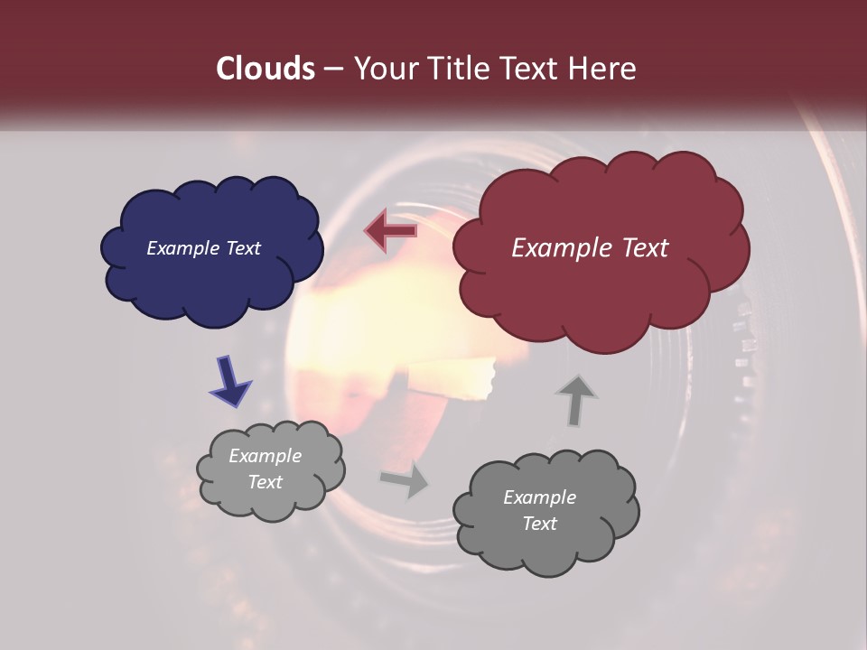 A Close Up Of A Camera Lens PowerPoint Template