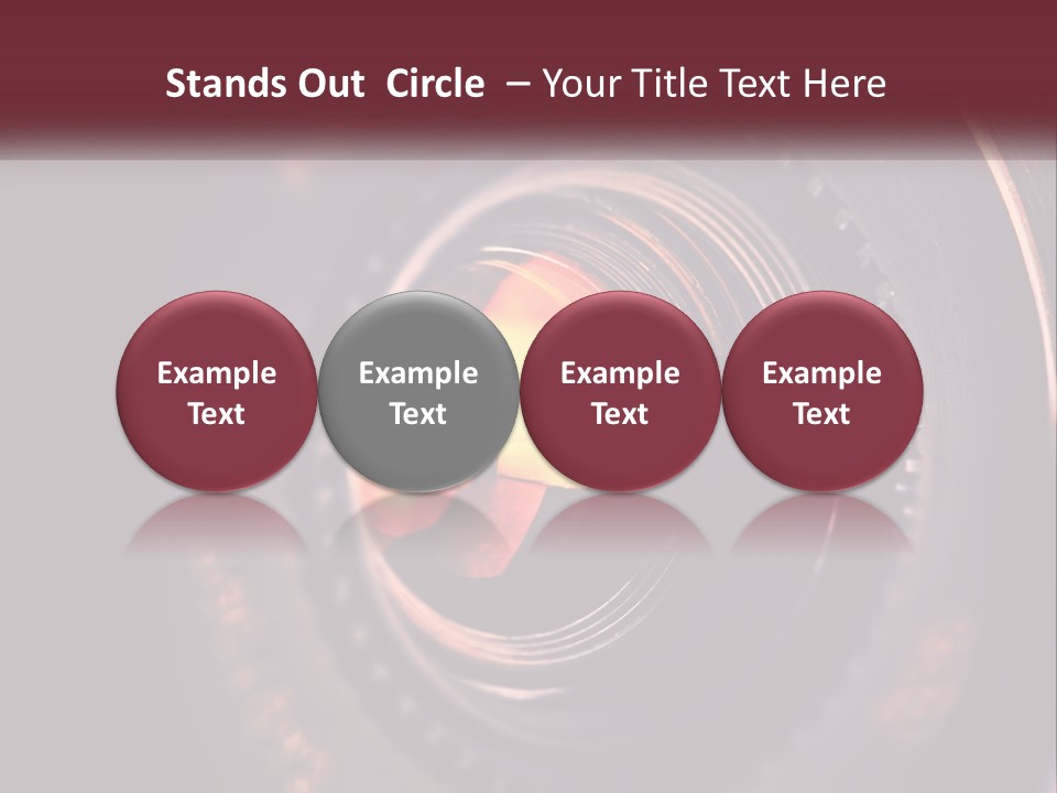 A Close Up Of A Camera Lens PowerPoint Template