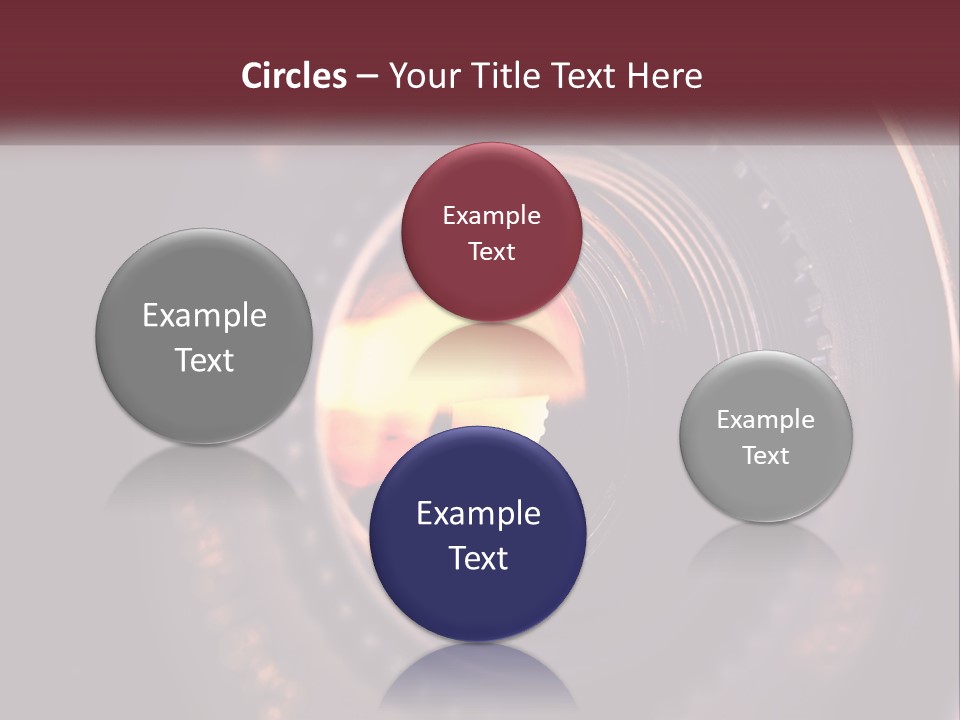 A Close Up Of A Camera Lens PowerPoint Template
