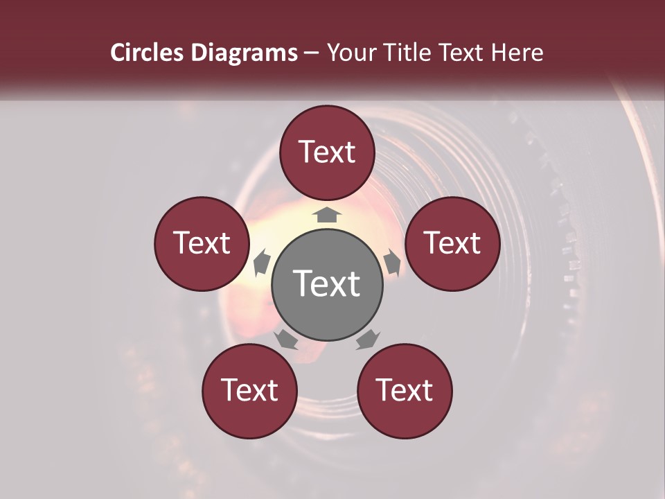 A Close Up Of A Camera Lens PowerPoint Template