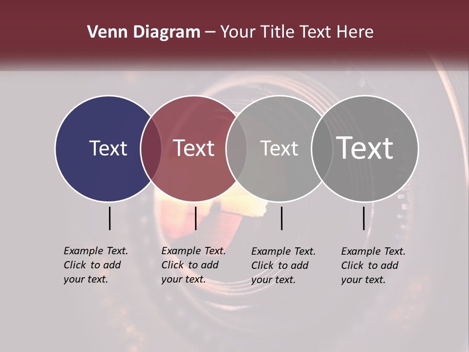 A Close Up Of A Camera Lens PowerPoint Template