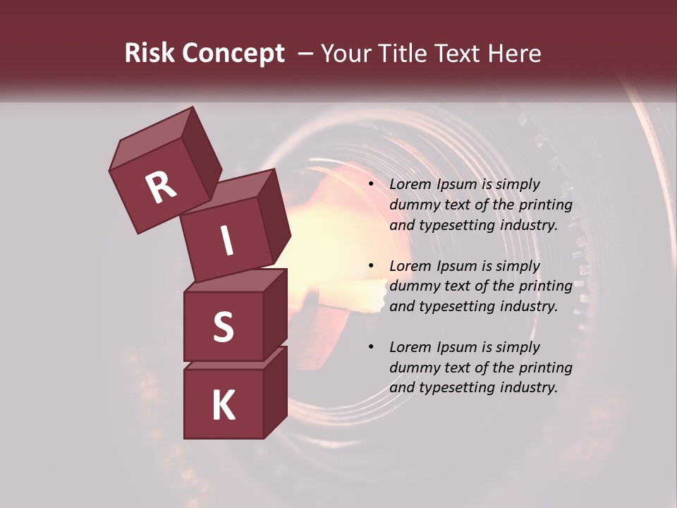 A Close Up Of A Camera Lens PowerPoint Template