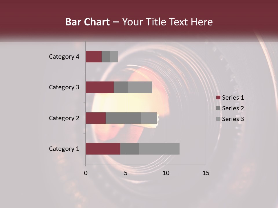 A Close Up Of A Camera Lens PowerPoint Template