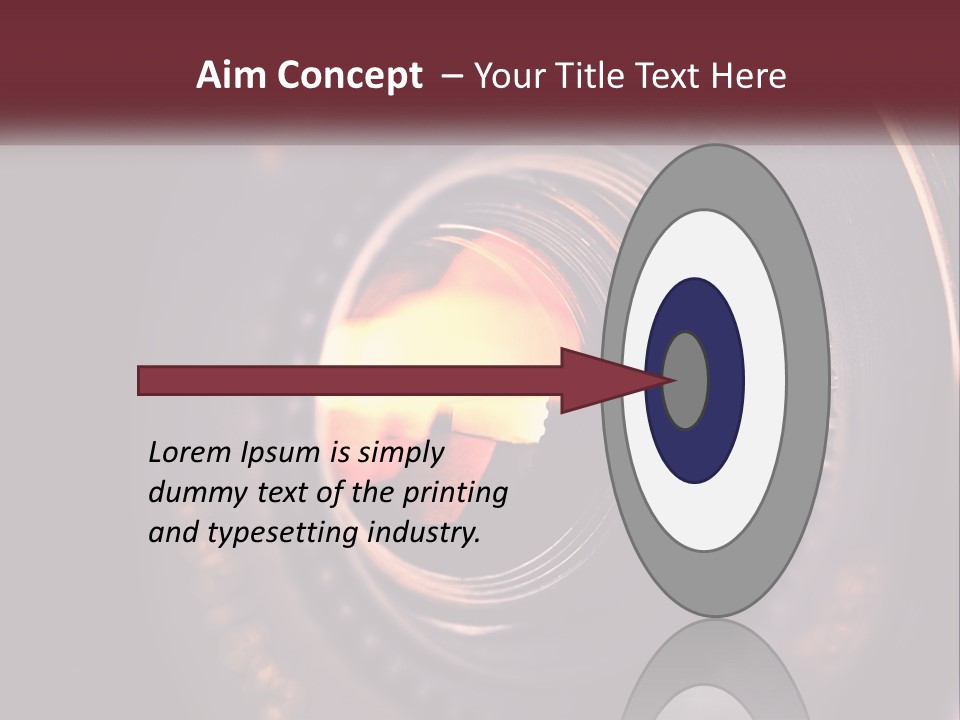 A Close Up Of A Camera Lens PowerPoint Template