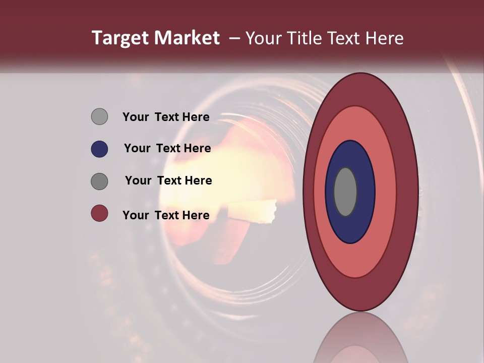 A Close Up Of A Camera Lens PowerPoint Template