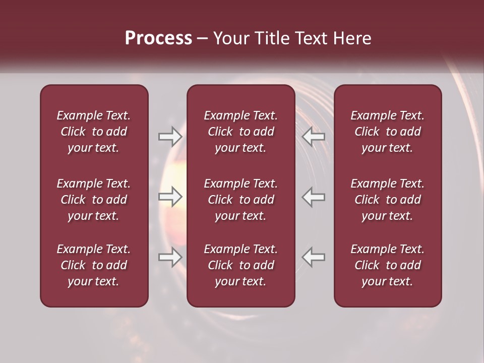 A Close Up Of A Camera Lens PowerPoint Template