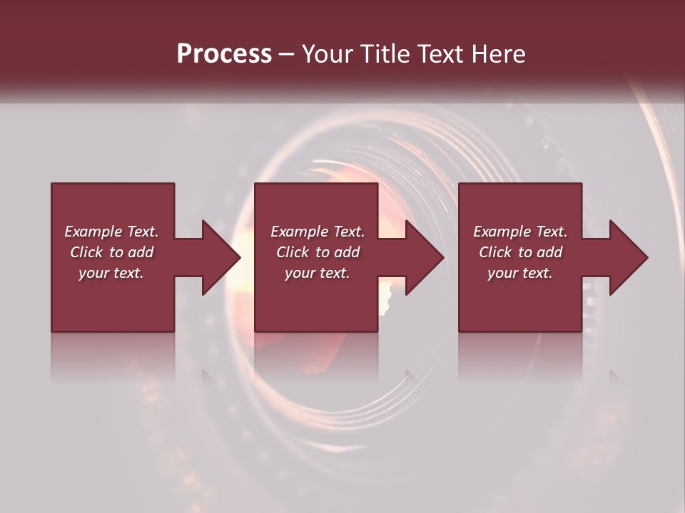 A Close Up Of A Camera Lens PowerPoint Template