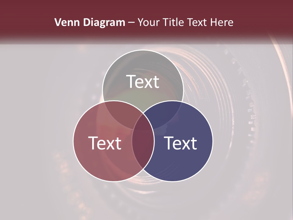 A Close Up Of A Camera Lens PowerPoint Template