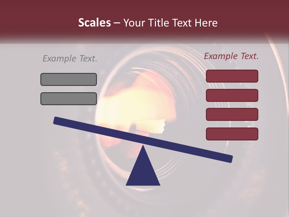 A Close Up Of A Camera Lens PowerPoint Template