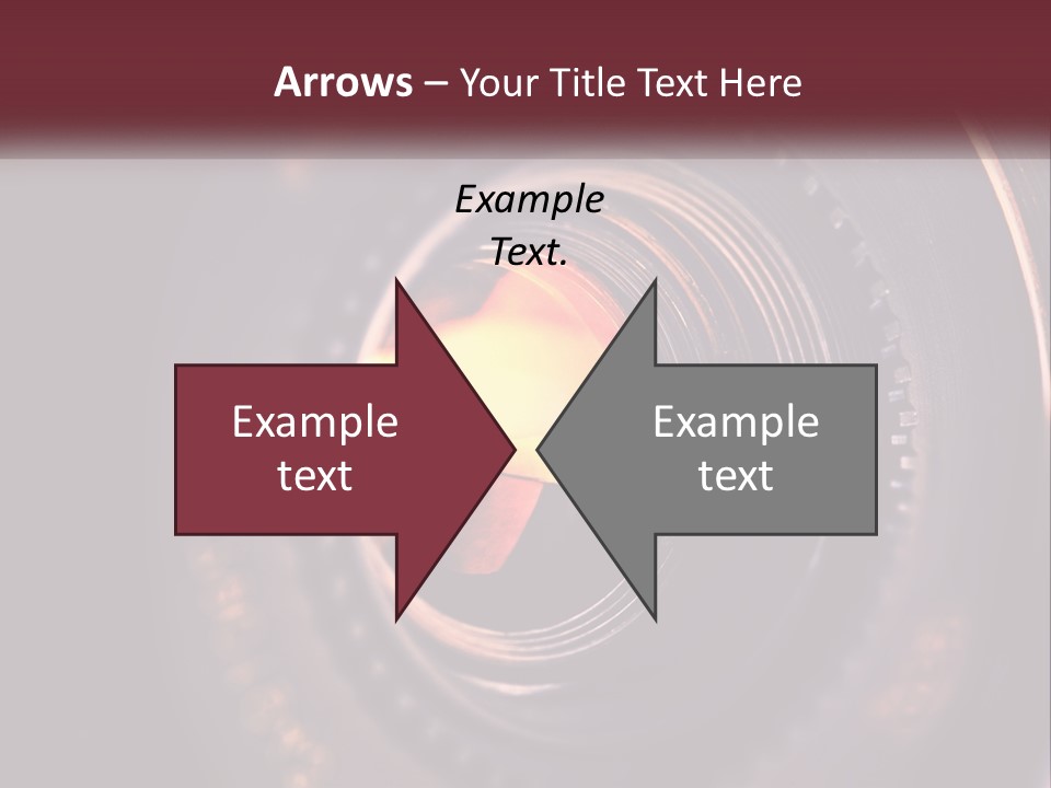 A Close Up Of A Camera Lens PowerPoint Template