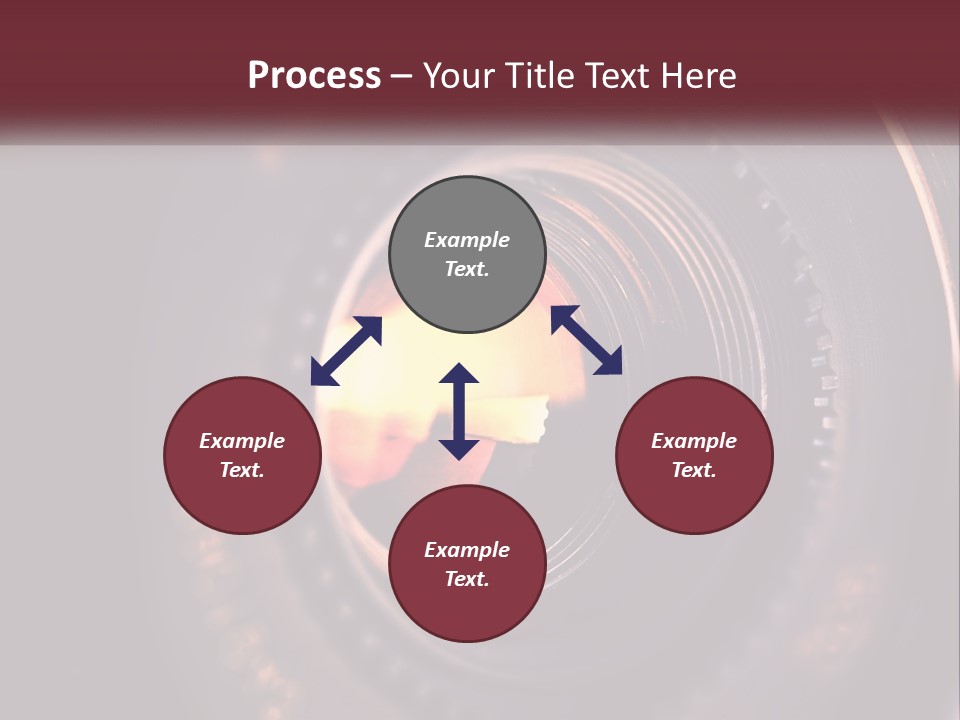 A Close Up Of A Camera Lens PowerPoint Template