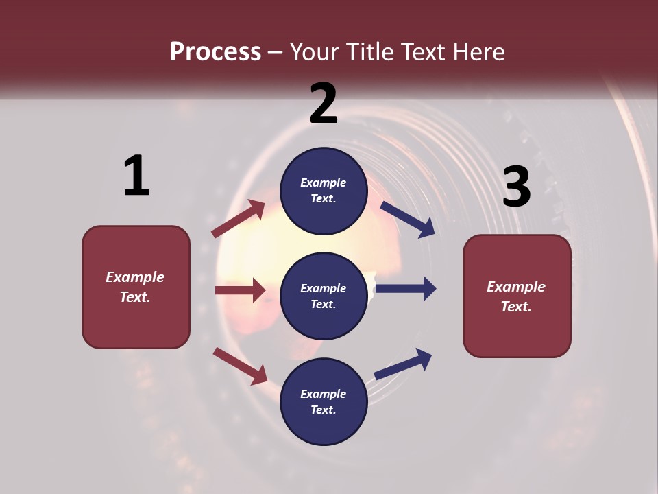 A Close Up Of A Camera Lens PowerPoint Template