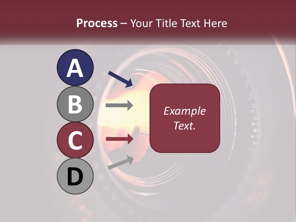 A Close Up Of A Camera Lens PowerPoint Template