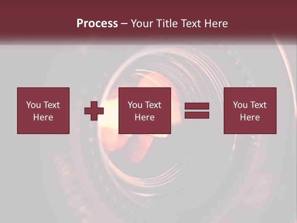 A Close Up Of A Camera Lens PowerPoint Template