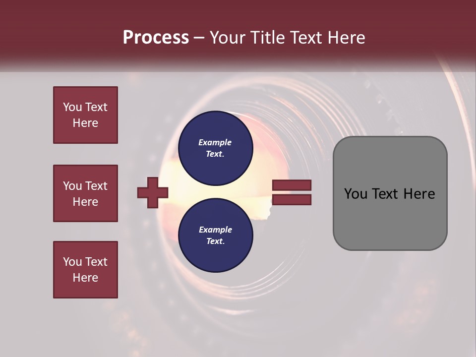 A Close Up Of A Camera Lens PowerPoint Template