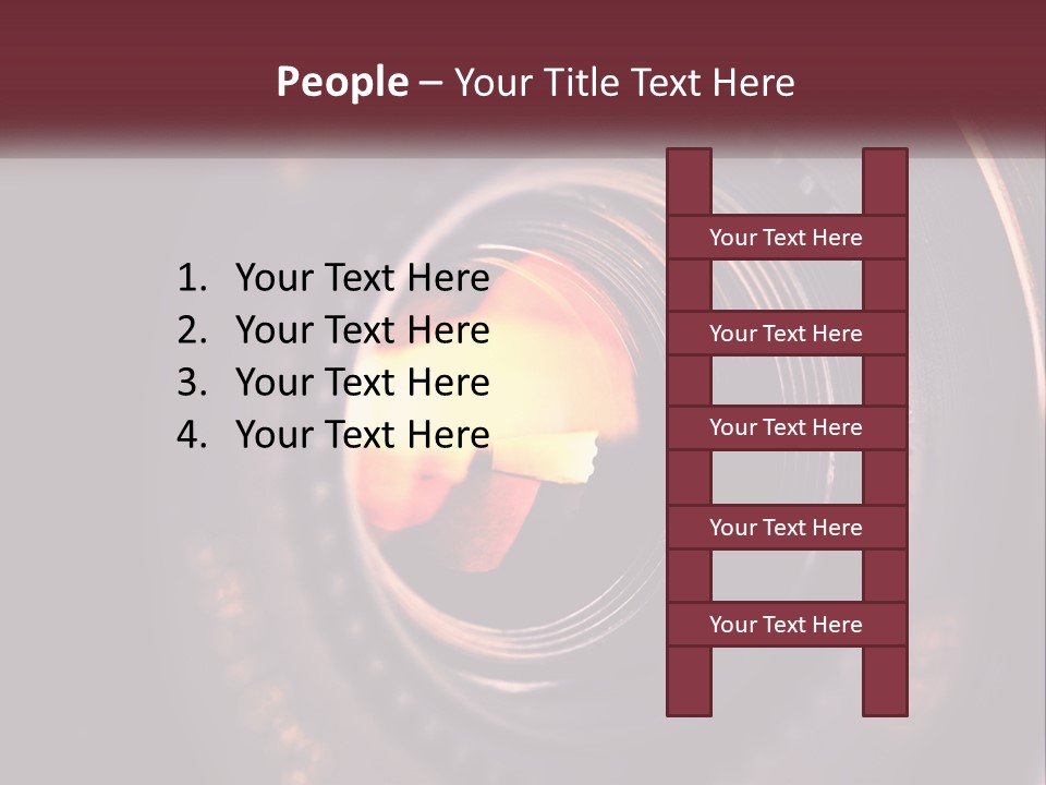 A Close Up Of A Camera Lens PowerPoint Template