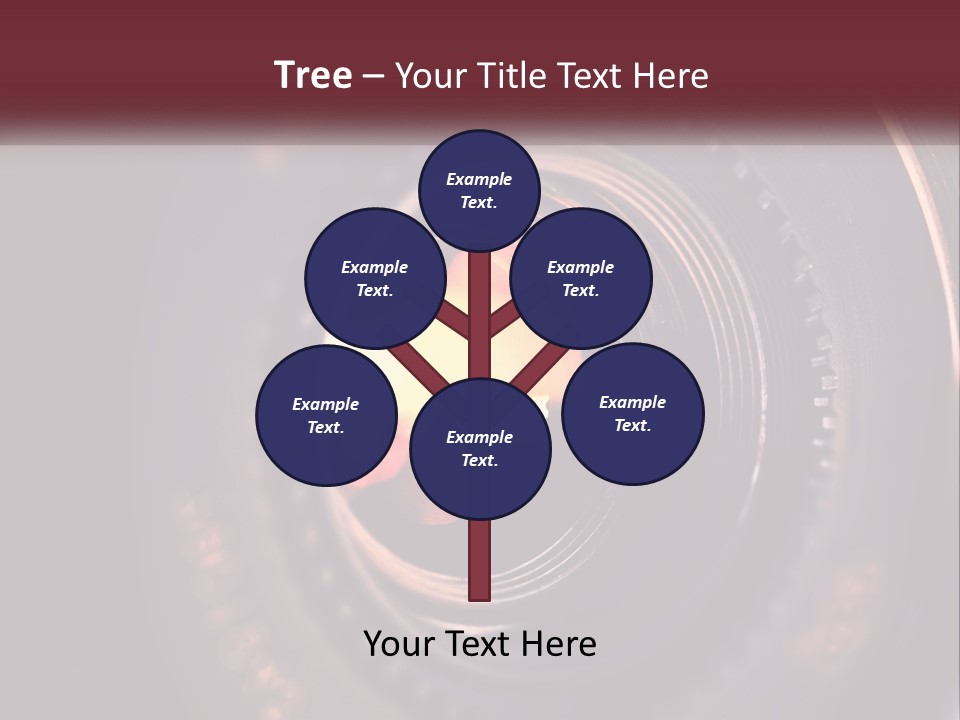 A Close Up Of A Camera Lens PowerPoint Template