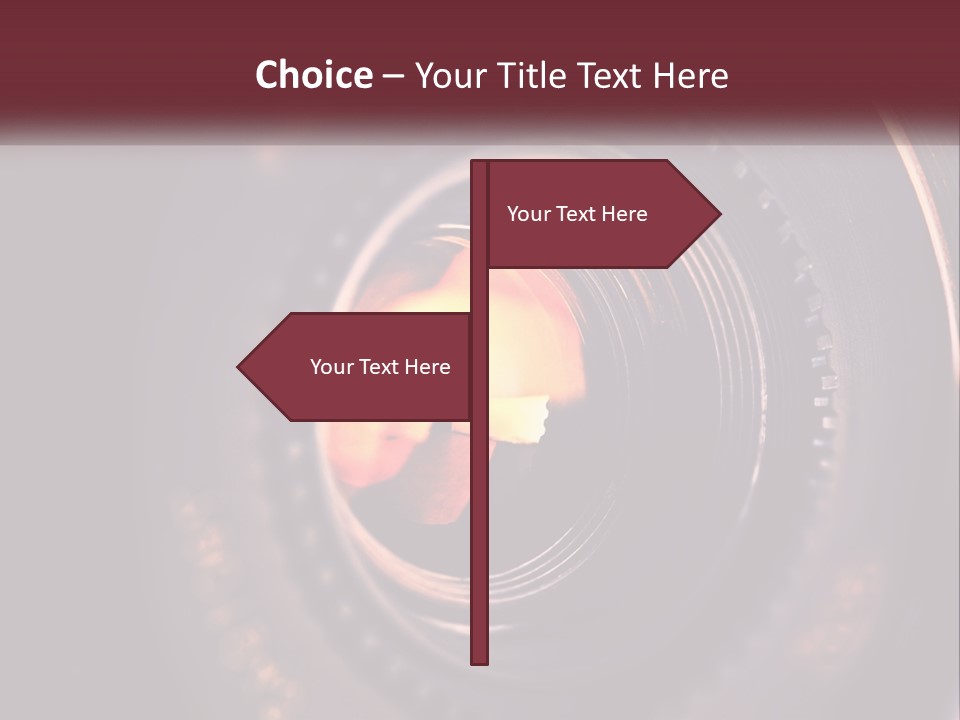 A Close Up Of A Camera Lens PowerPoint Template