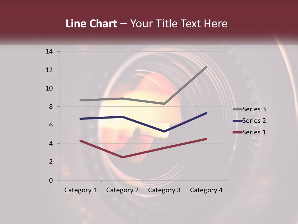 A Close Up Of A Camera Lens PowerPoint Template
