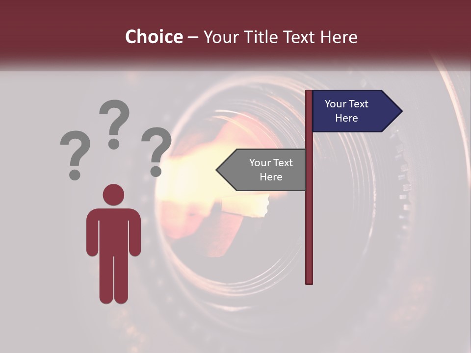 A Close Up Of A Camera Lens PowerPoint Template