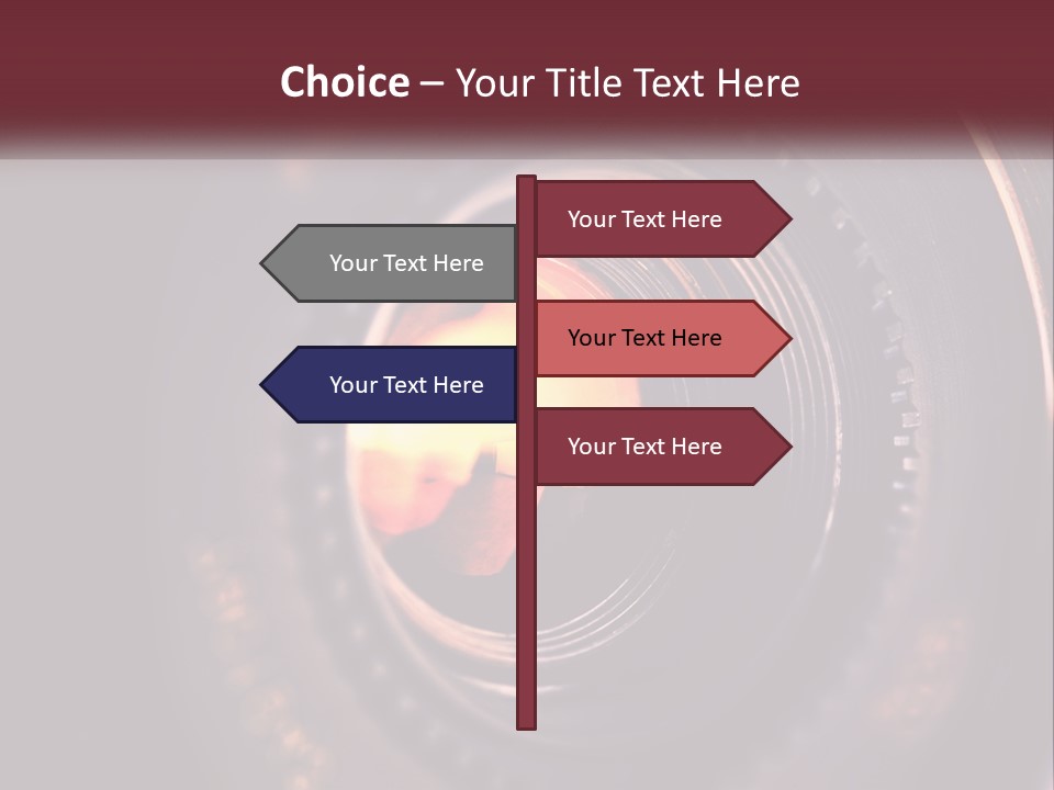 A Close Up Of A Camera Lens PowerPoint Template