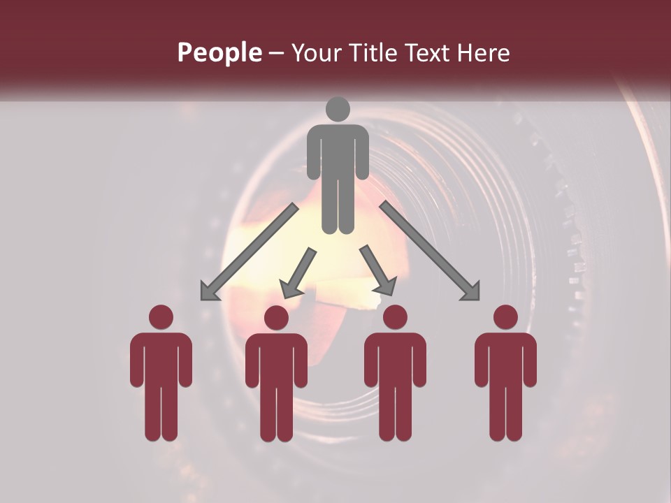 A Close Up Of A Camera Lens PowerPoint Template