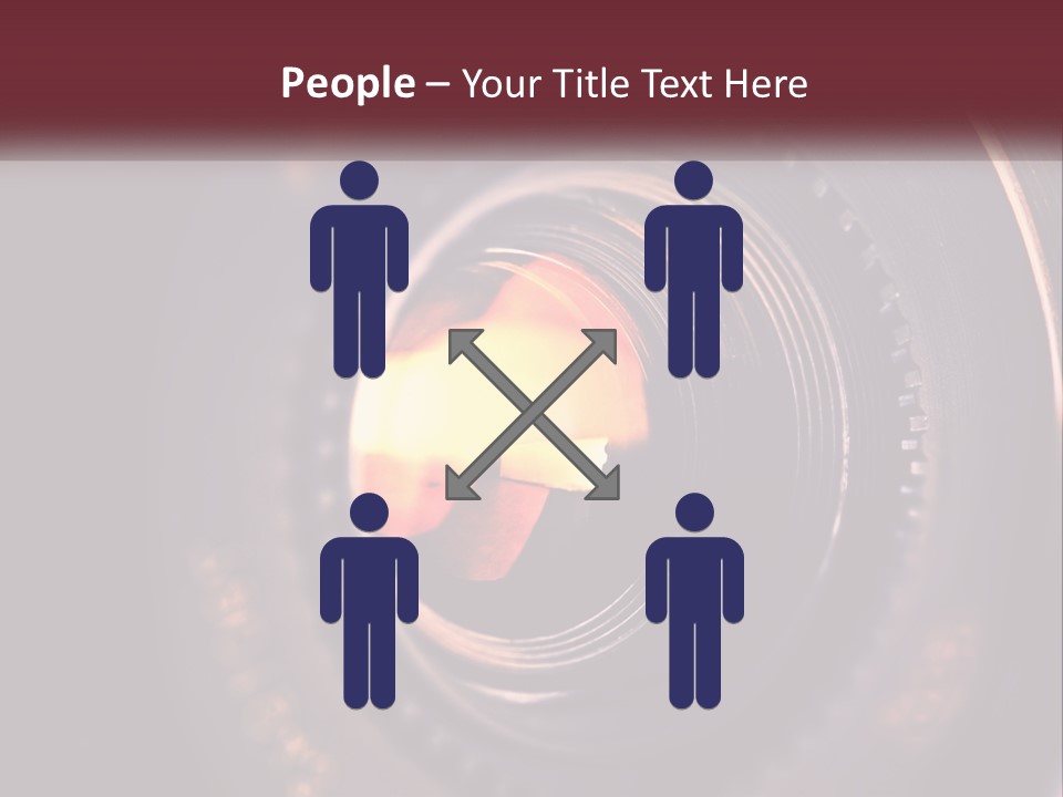 A Close Up Of A Camera Lens PowerPoint Template