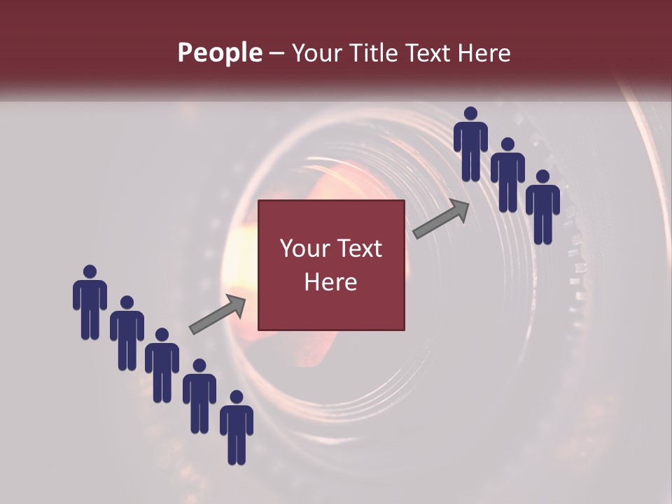 A Close Up Of A Camera Lens PowerPoint Template
