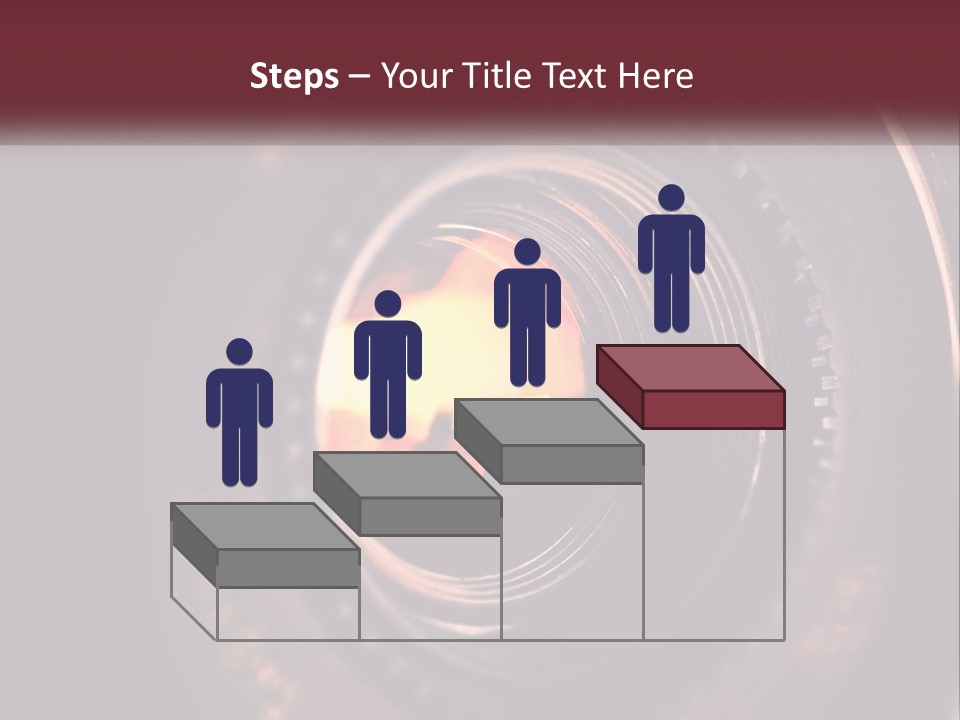 A Close Up Of A Camera Lens PowerPoint Template