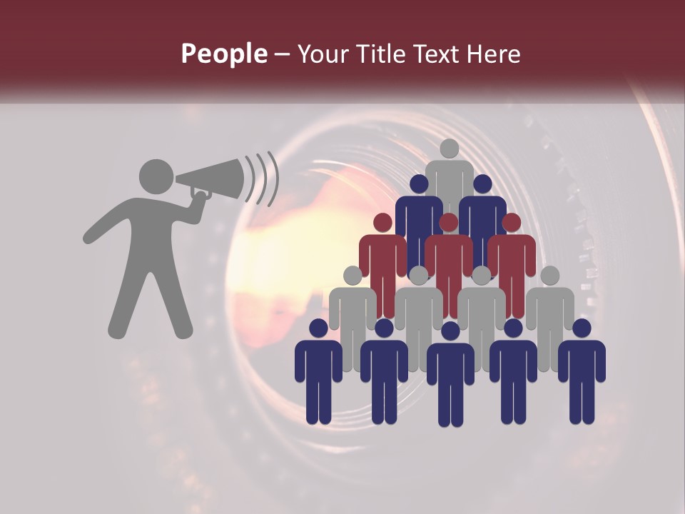 A Close Up Of A Camera Lens PowerPoint Template