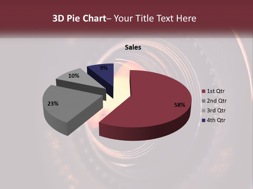 A Close Up Of A Camera Lens PowerPoint Template