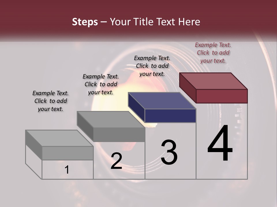 A Close Up Of A Camera Lens PowerPoint Template