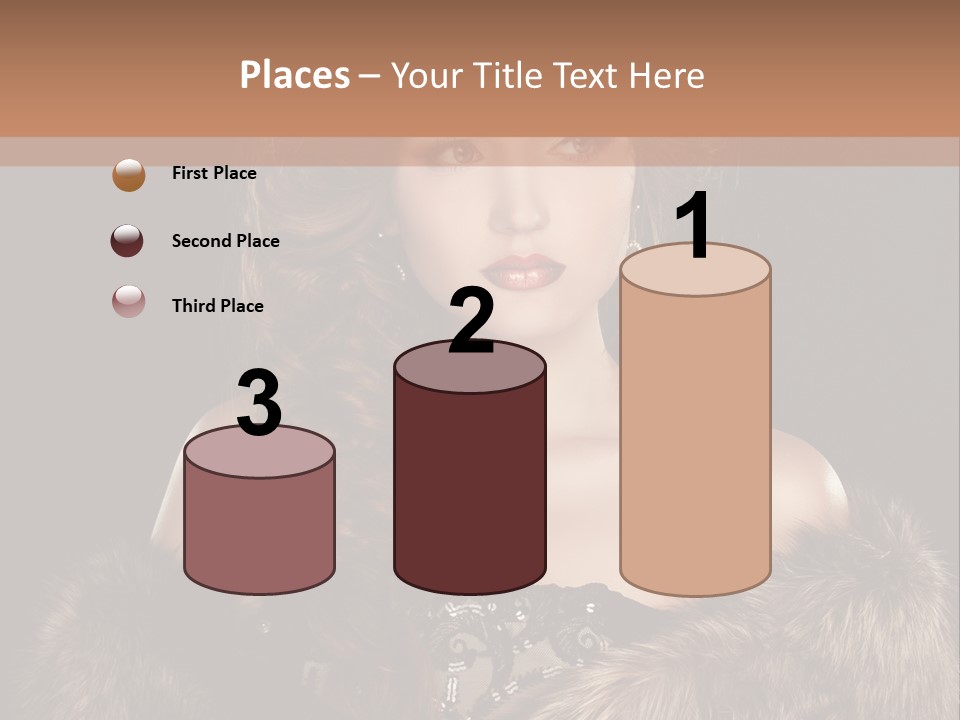 A Woman Wearing A Crown And A Fur Stole PowerPoint Template