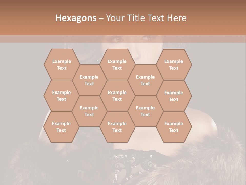 A Woman Wearing A Crown And A Fur Stole PowerPoint Template