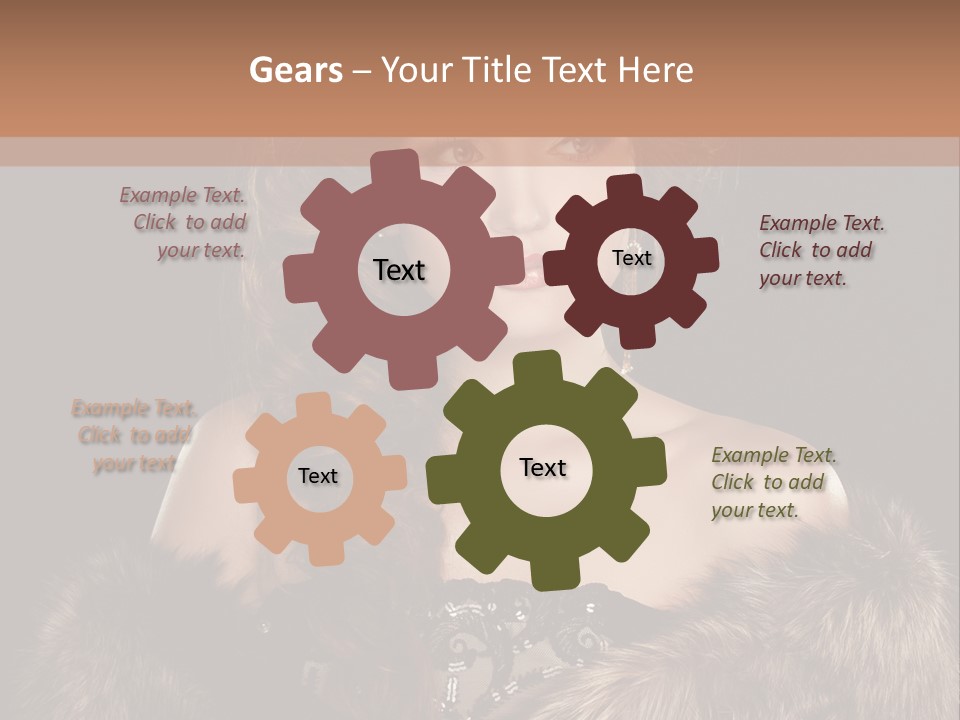 A Woman Wearing A Crown And A Fur Stole PowerPoint Template