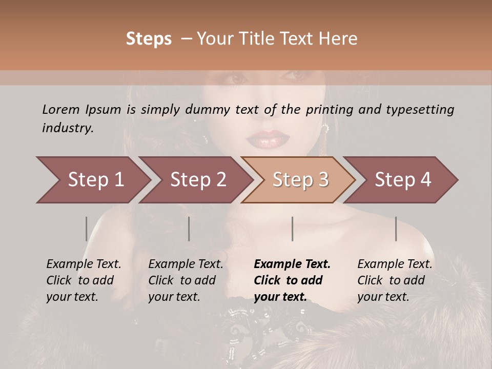 A Woman Wearing A Crown And A Fur Stole PowerPoint Template